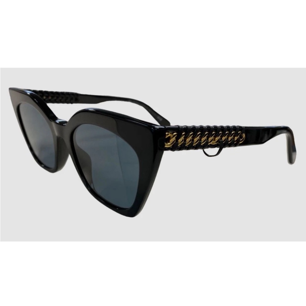 Stella McCartney Black Falabella chain sunglasses